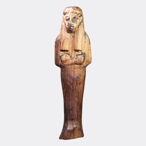 Egyptian Antiquities - Egyptian New Kingdom hardwood shabti