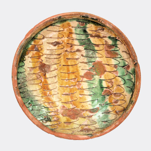 Miscellaneous Antiquities - Cypriot Byzantine glazed sgraffito pottery bowl