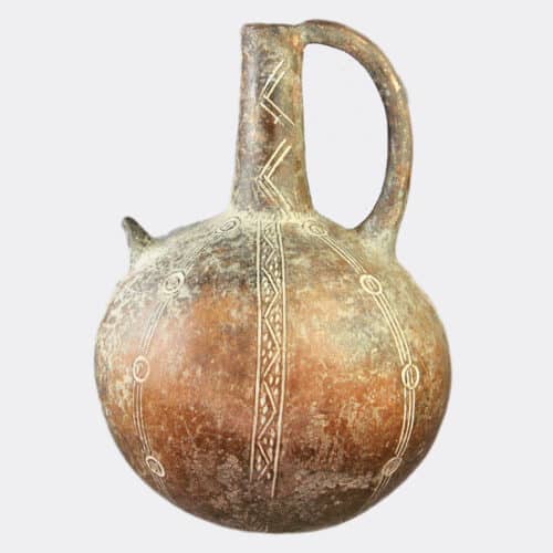 Cypriot Middle Bronze Age incised pottery jug