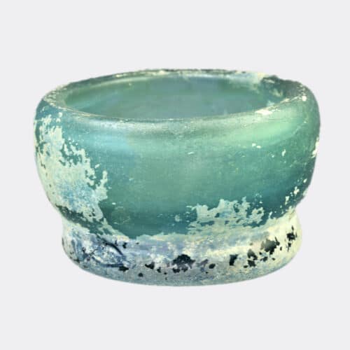 Islamic blue glass bowl