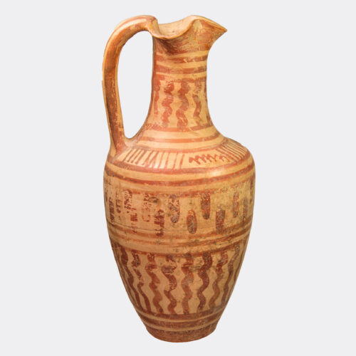 Greek Antiquities - Italo-Geometric painted pottery jug