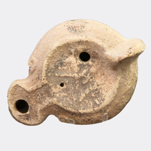 Roman Antiquities - Roman tauromachy oil lamp, possibly the myth of Dirce