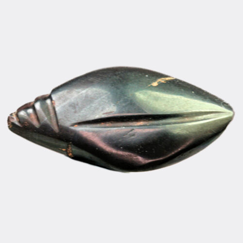 West Asian Antiquities - Babylonian haematite shell shaped weight