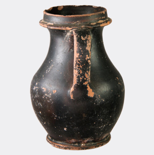 Greek black glaze pottery pelike