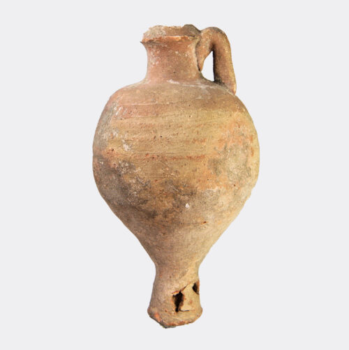 Roman pottery flask