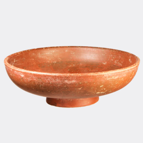 Greek Antiquities - Greek pottery bowl with stamped tondo decoration