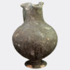 Cypriot Antiquities - Cypriot grey slip grooved pottery jug