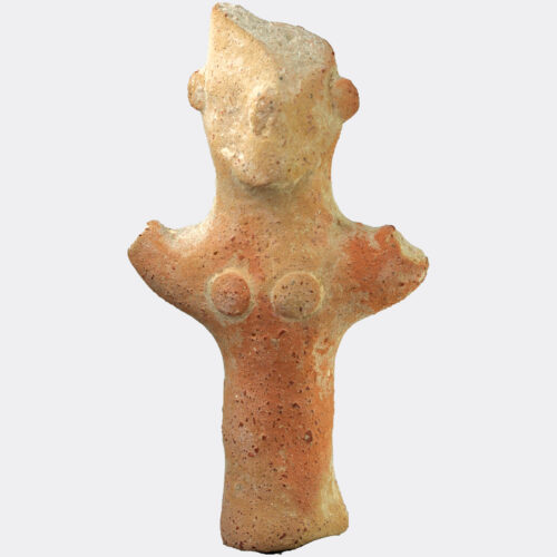 Cypriot Cypro-Archaic votive pottery female figure