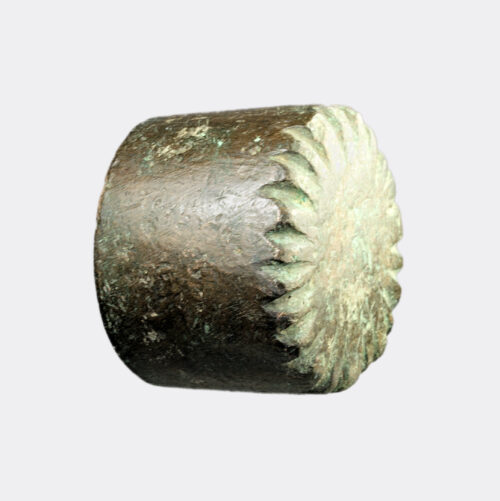 Roman Antiquities -Roman large bronze drum-shaped weight