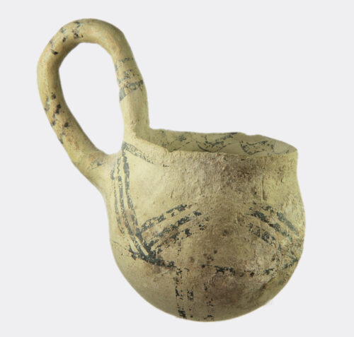 Cypriot Middle Bronze Age painted pottery dipper cup