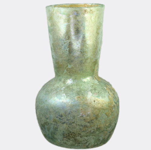 Roman pale green glass vase