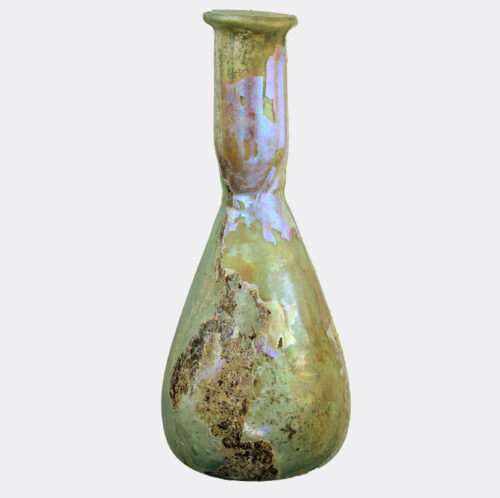 Roman glass unguentarium vessel