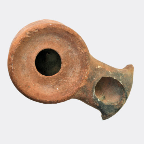 Hellenistic or Early Roman pottery oil lamp