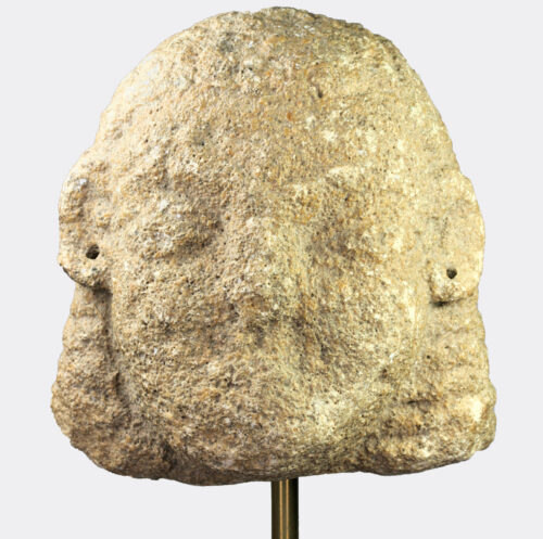 East Greek Archaic limestone kore head