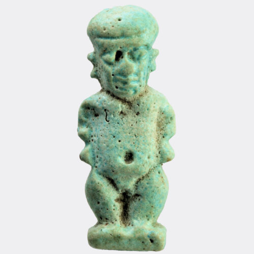 Egyptian faience Ptaichos amulet