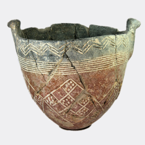 Cypriot Bronze Age pottery tulip bowl, ex Ian Auld collection