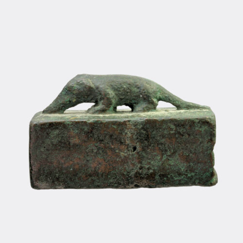 Egyptian bronze ichneumon coffin, ex Dromoland Castle