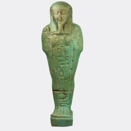 Egyptian faience shabti figure