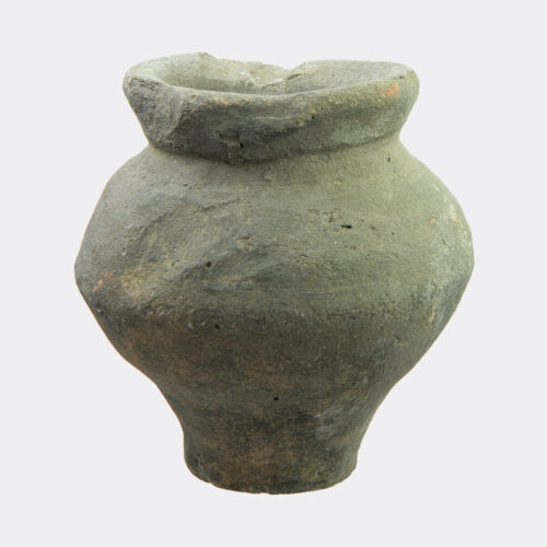 Romano-British or Celtic grey pottery jar