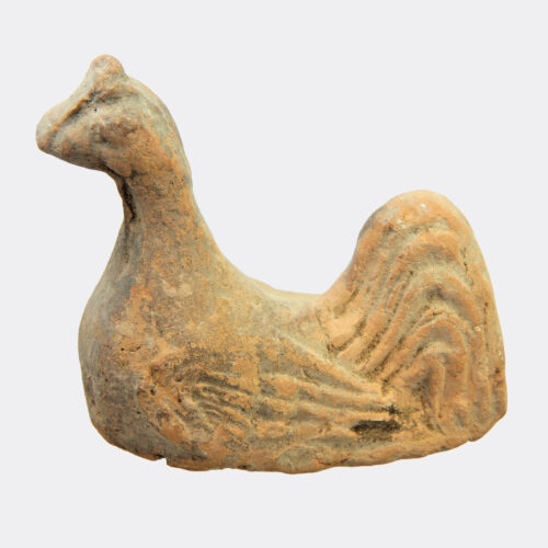 Chinese Tang Dynasty pottery cockerel figure