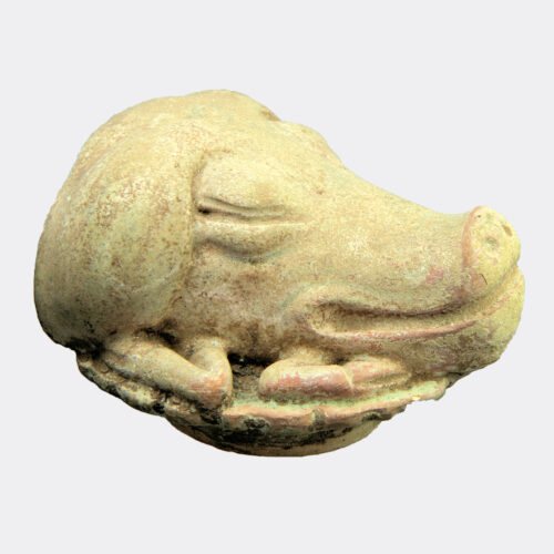 Chinese Ming Dynasty pottery votive pig's head