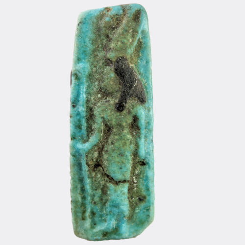 Egyptian faience goddess amulet