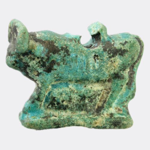 Egyptian glass Apis bull amulet