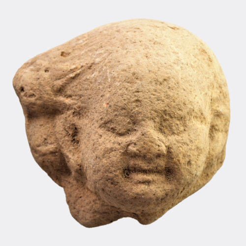 Roman Egyptian terracotta Harpocrates head