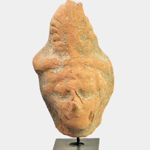 Greek Tarentine pottery goddess head