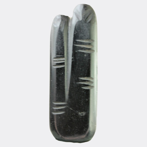 Egyptian obsidian two fingers amulet, ex. Stanley Seeger