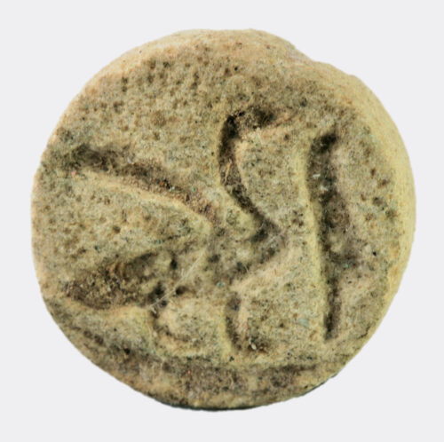 Egyptian New Kingdom faience button seal