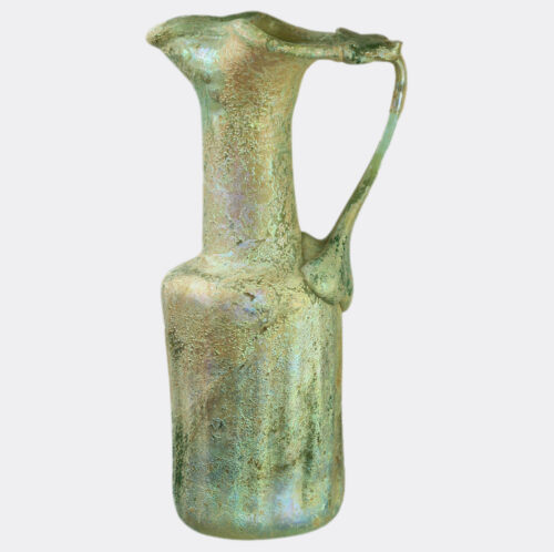 Late Roman or Byzantine pillar-moulded glass jug