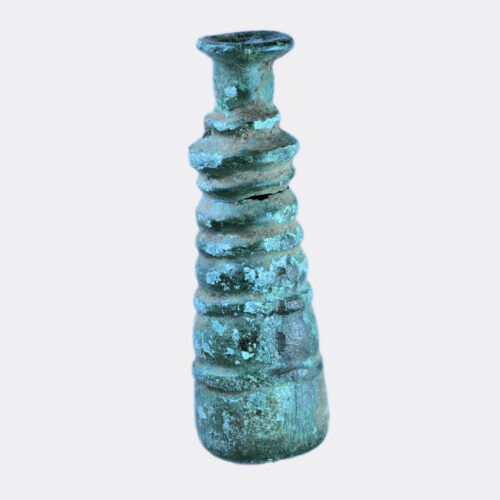 West Asian bronze perfume or kohl flask