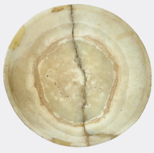 Egyptian Early Dynastic banded alabaster bowl