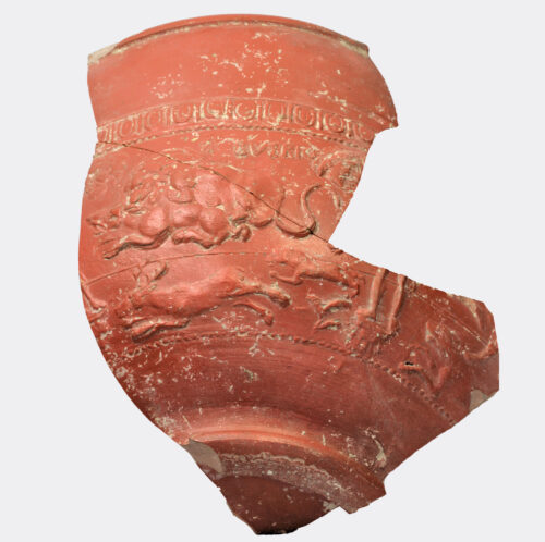 Roman Gaulish Samian fragment signed by Butrio