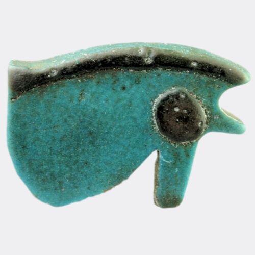 Egyptian faience Eye of Horus amulet