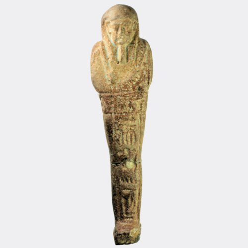 Egyptian faience shabti for Hap-Men, probably ex. EEF