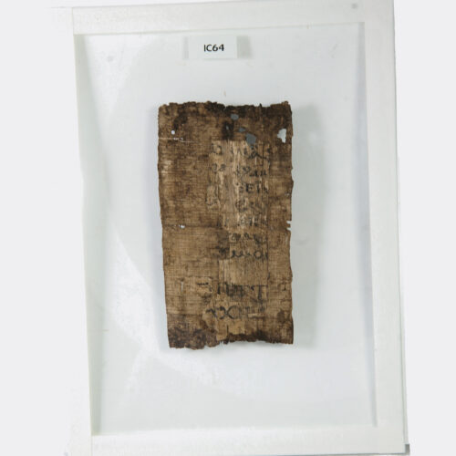 Egyptian Coptic papyrus manuscript fragment