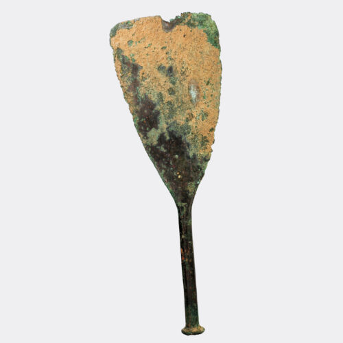 Roman bronze razor with hexagonal handle