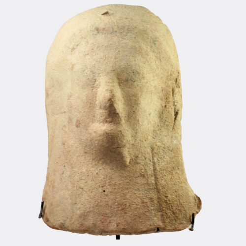 Greek votive terracotta protome head