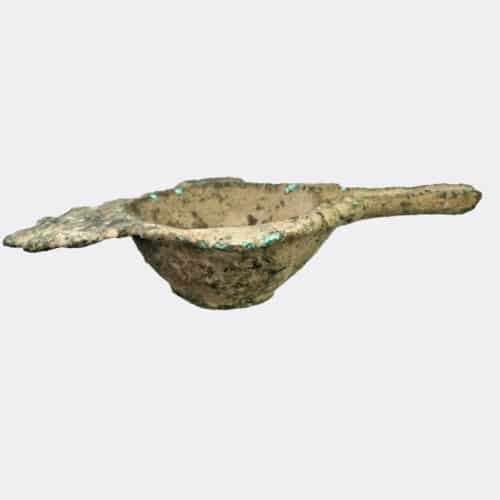 Byzantine bronze oil lamp filler
