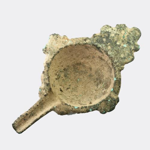 Byzantine bronze oil lamp filler