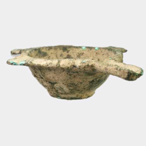 Byzantine bronze oil lamp filler