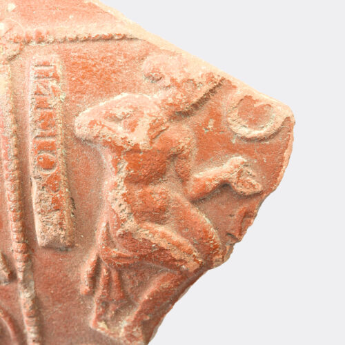 Roman signed Samian ware fragment depicting Venus