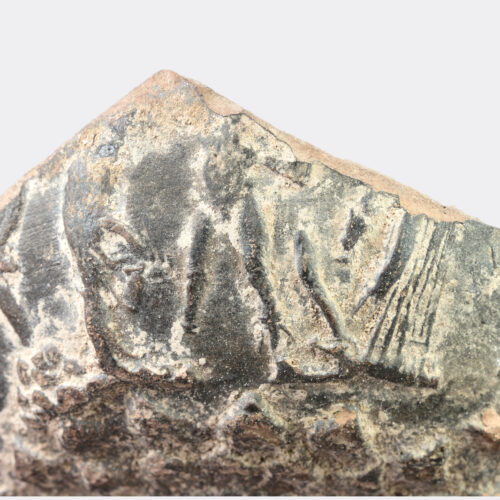 Attic Megarian moulded pottery bowl fragment