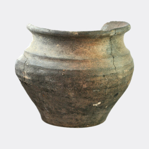 British Celtic grey pottery urn