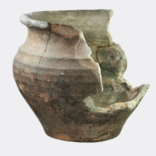British Celtic grey pottery urn