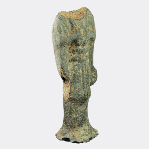 Etruscan bucchero ware figure fragment