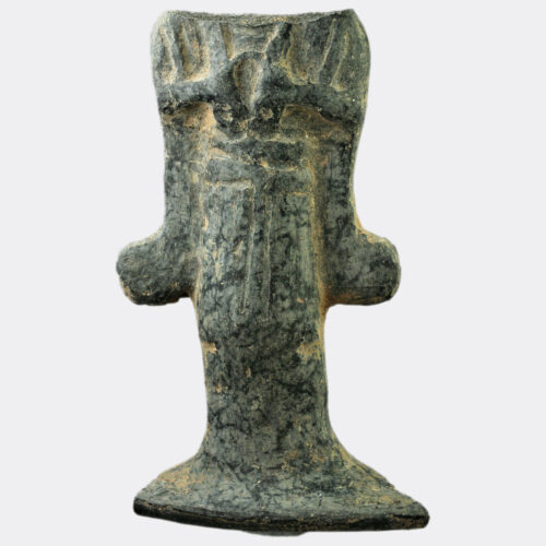 Etruscan bucchero ware figure fragment