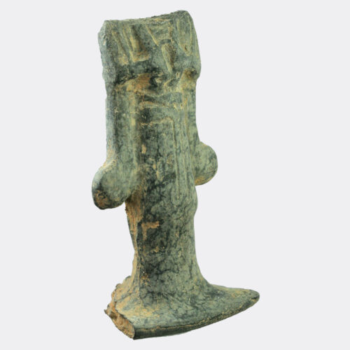 Etruscan bucchero ware figure fragment